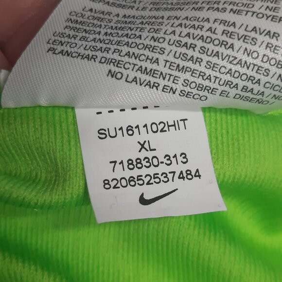 Nike Dri-FIT Basketball Shorts Men's XL Electric Green Volt Black Swoosh - Picture 7 of 11